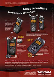 Tascam Handheld Recorders 2012