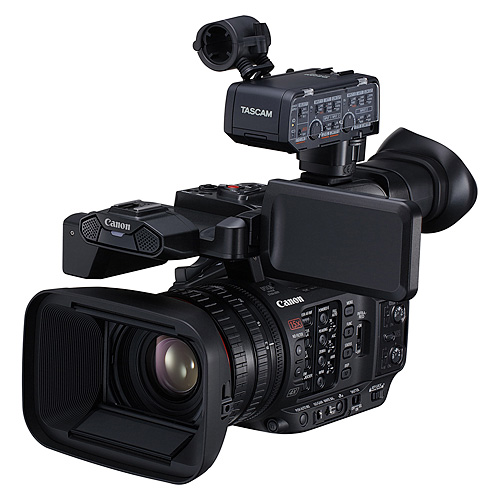 Tascam CA-XLR2d-F mit Canon XF605