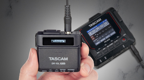Le DR-10L Pro peut se synchroniser au timecode LTC (mode jam sync)