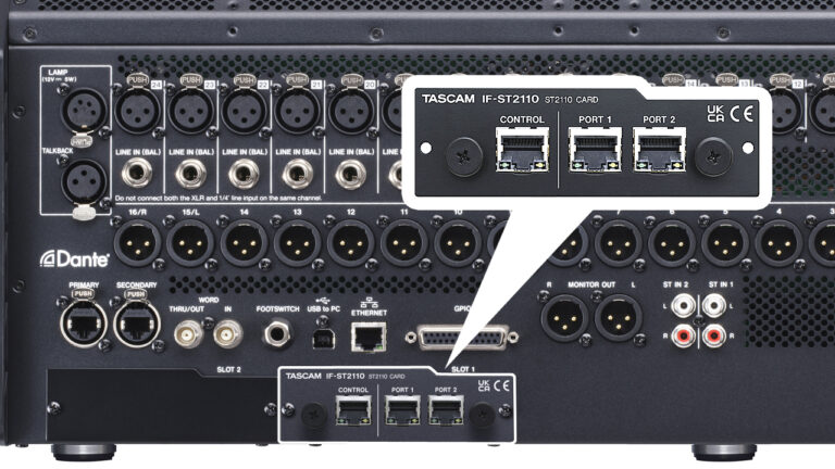 Erweiterungskarte IF-ST2110 für SMPTE-ST-2110-kompatible AV-Netzwerke