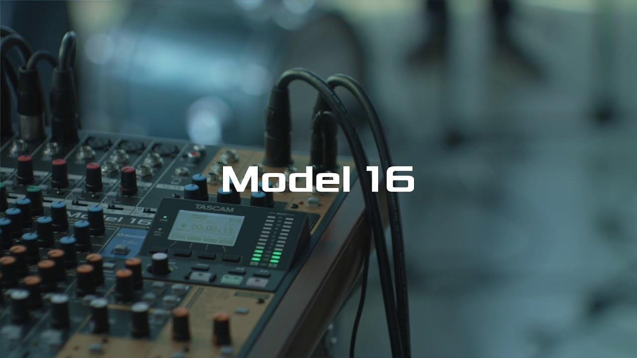 TASCAM Model 16 Console de mixage analogique 14 voies et enregistreur 16  canaux - La musique au meilleur prix ! A Bordeaux Mérignac et Libourne.