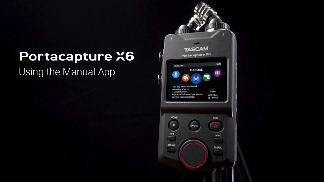 Tascam Portacapture X6 | High-Resolution Multi-Track Handheld 
